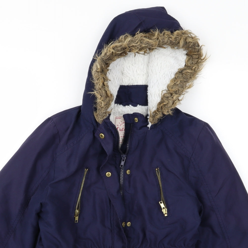 George Girls Blue   Parka Jacket Size 10 Years