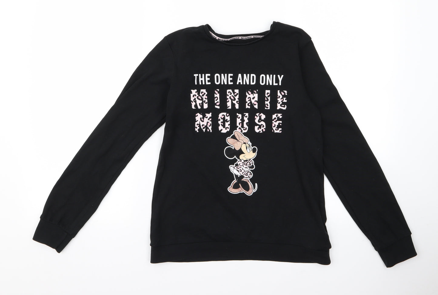 Primark Girls Black   Pullover Jumper Size 13 Years  - Minnie mouse