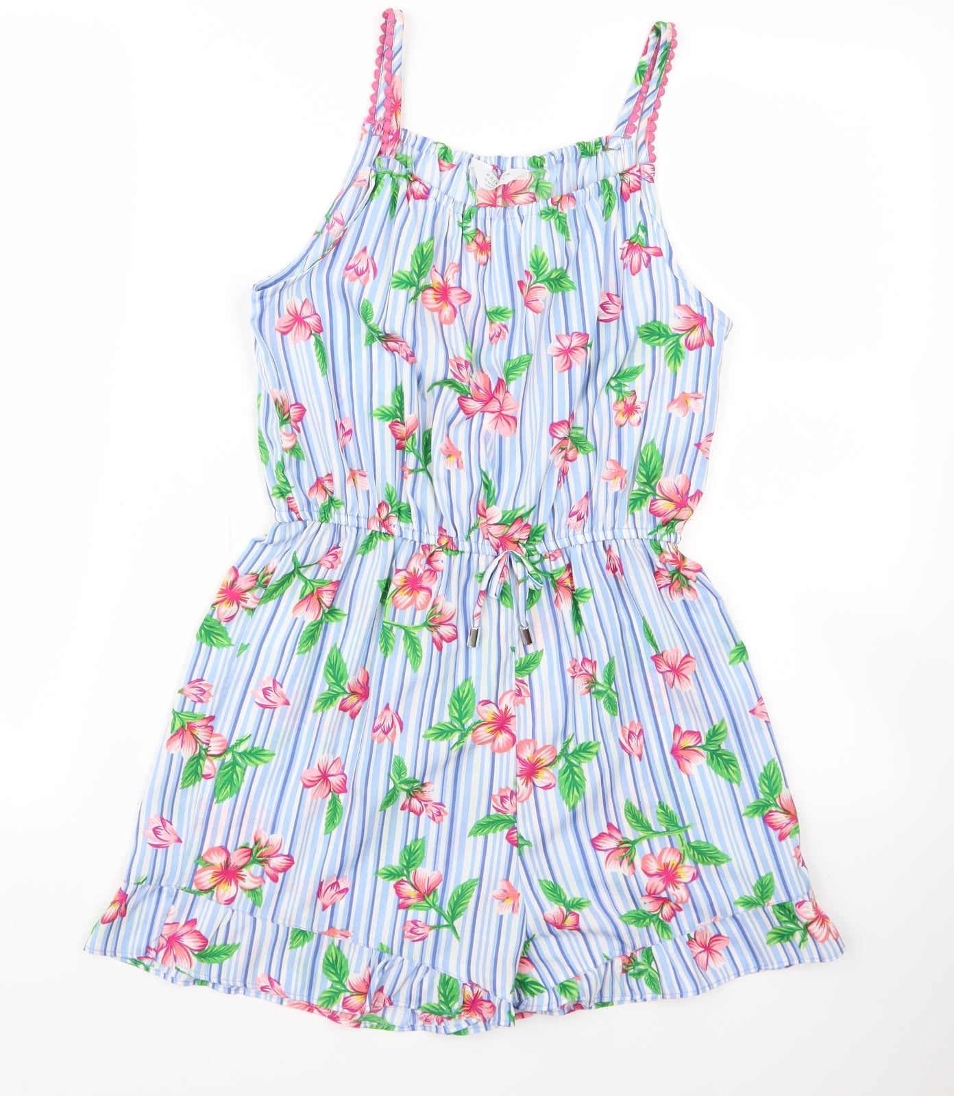 Primark Girls Blue   Bodysuit One-Piece Size 10-11 Years