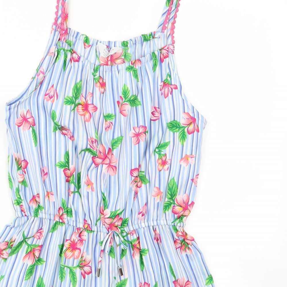 Primark Girls Blue   Bodysuit One-Piece Size 10-11 Years