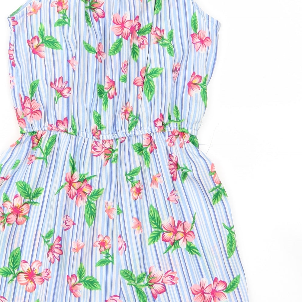 Primark Girls Blue   Bodysuit One-Piece Size 10-11 Years