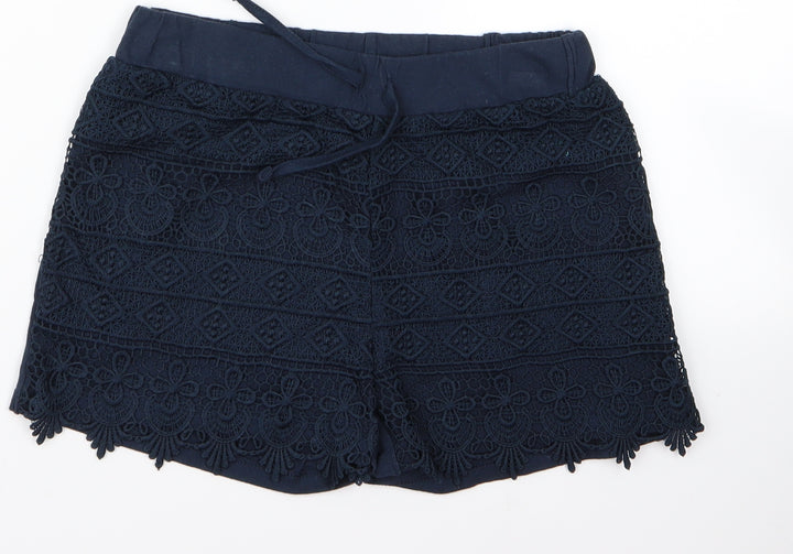 Primark Girls Blue Hot Pants Shorts Size 10 Years