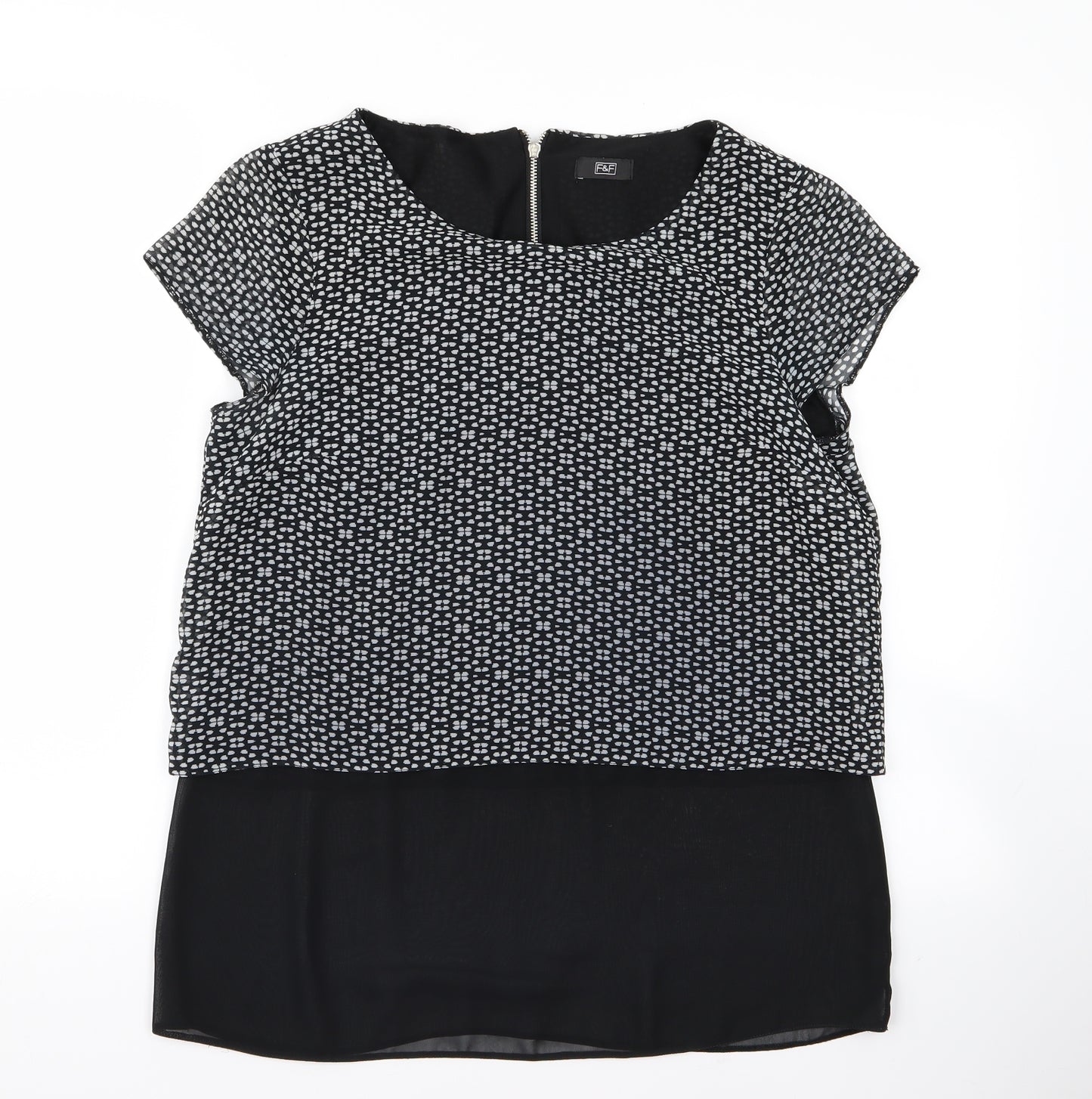 F&F Womens Black   Basic Blouse Size 12
