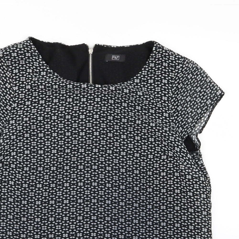 F&F Womens Black   Basic Blouse Size 12