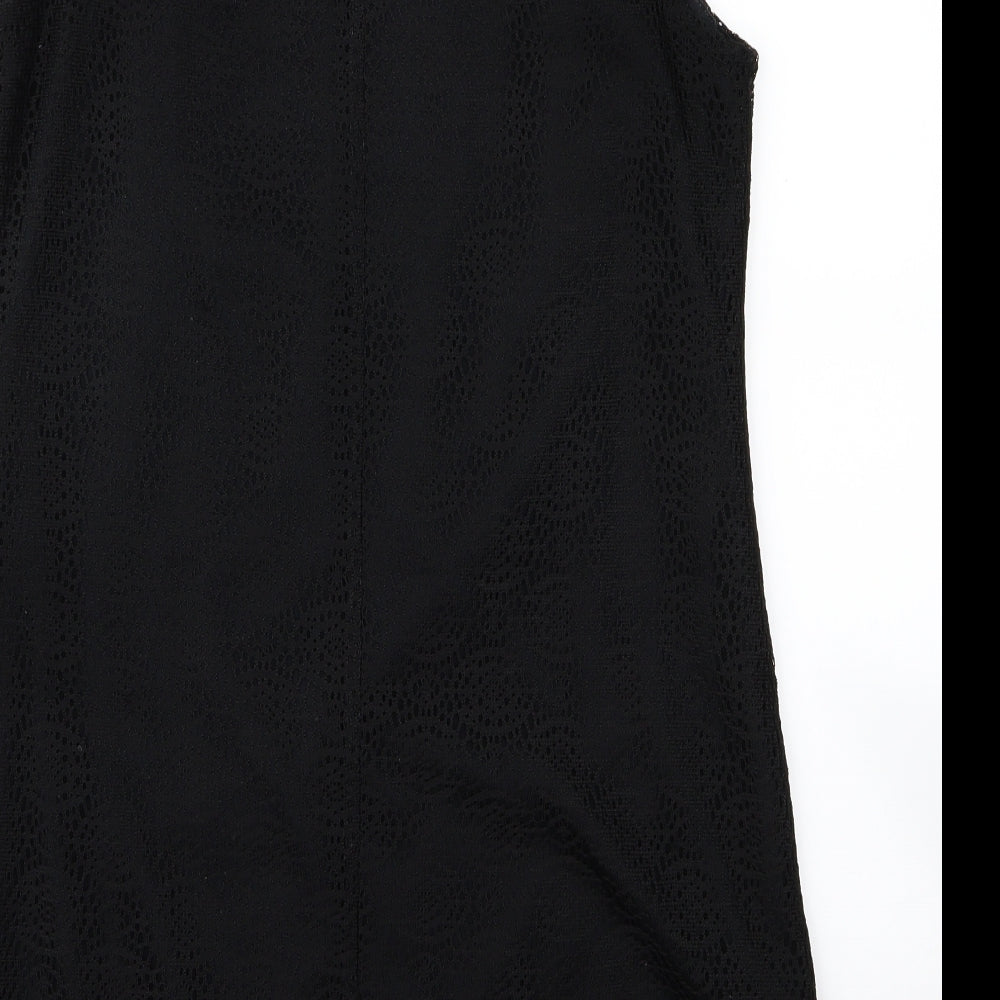 F&F Womens Black   T-Shirt Dress  Size 12