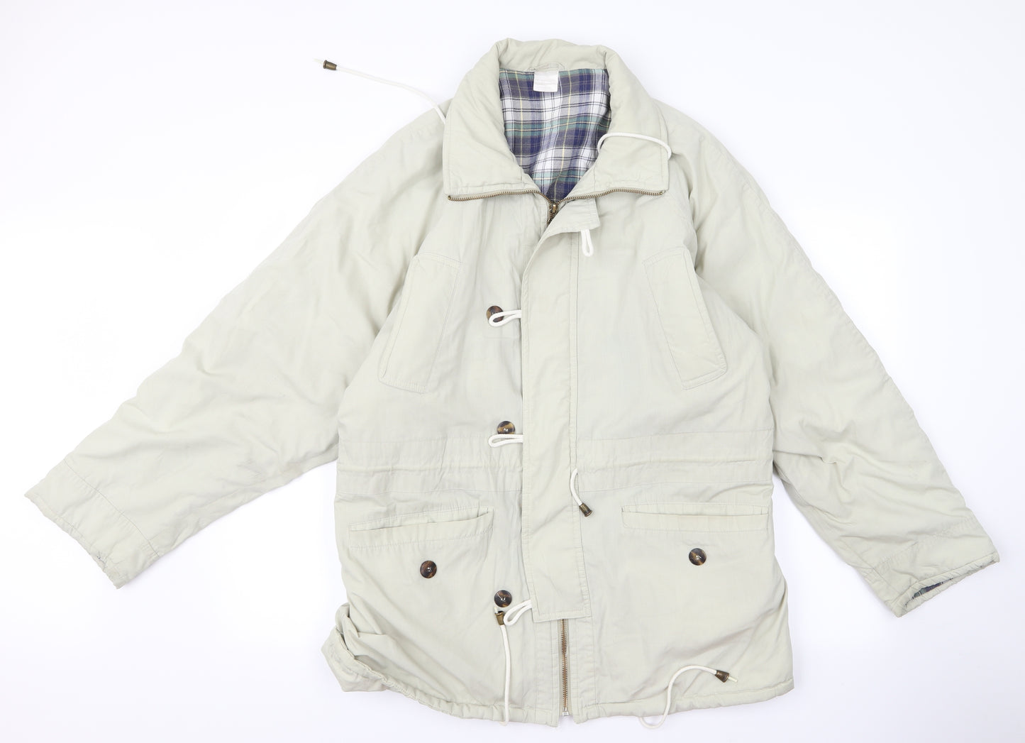 Preworn Mens Beige  Rayon Jacket  Size M