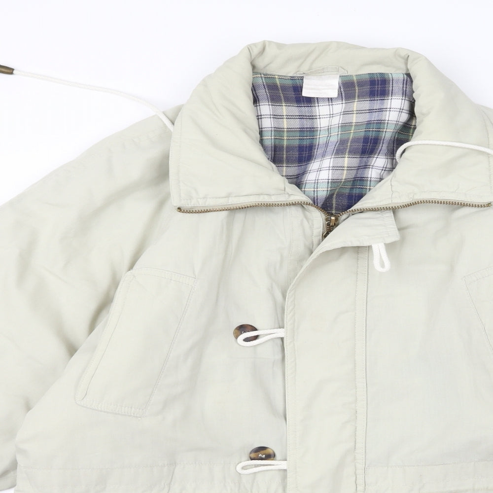 Preworn Mens Beige  Rayon Jacket  Size M