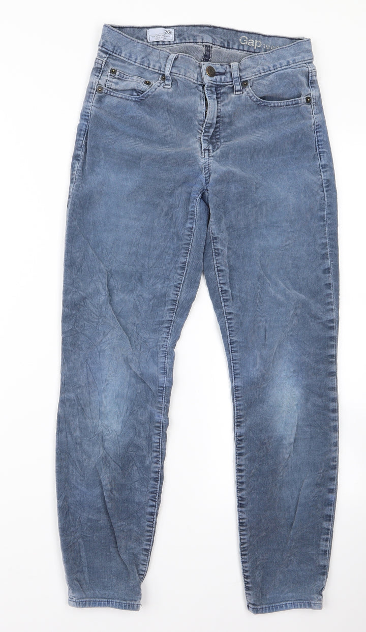 Gap Womens Blue Denim Skinny Jeans Size 26 L25 in