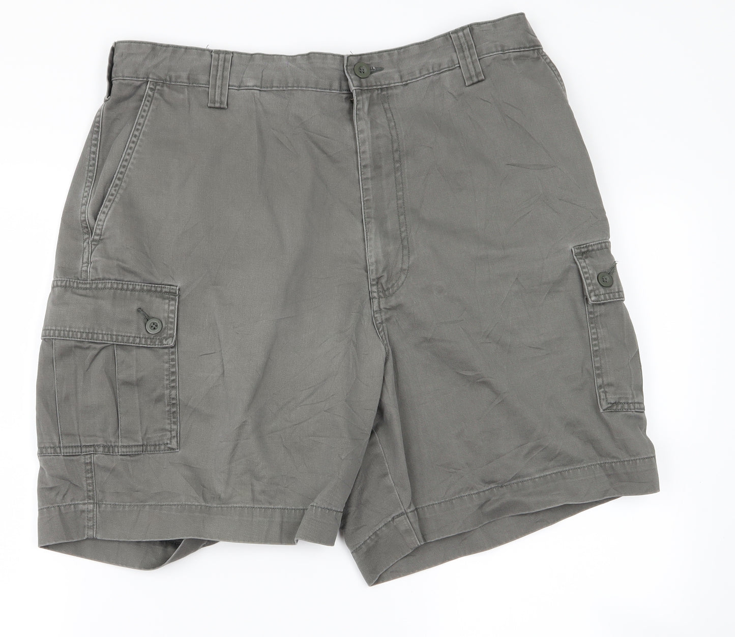 Preworn Mens Green   Cargo Shorts Size 36