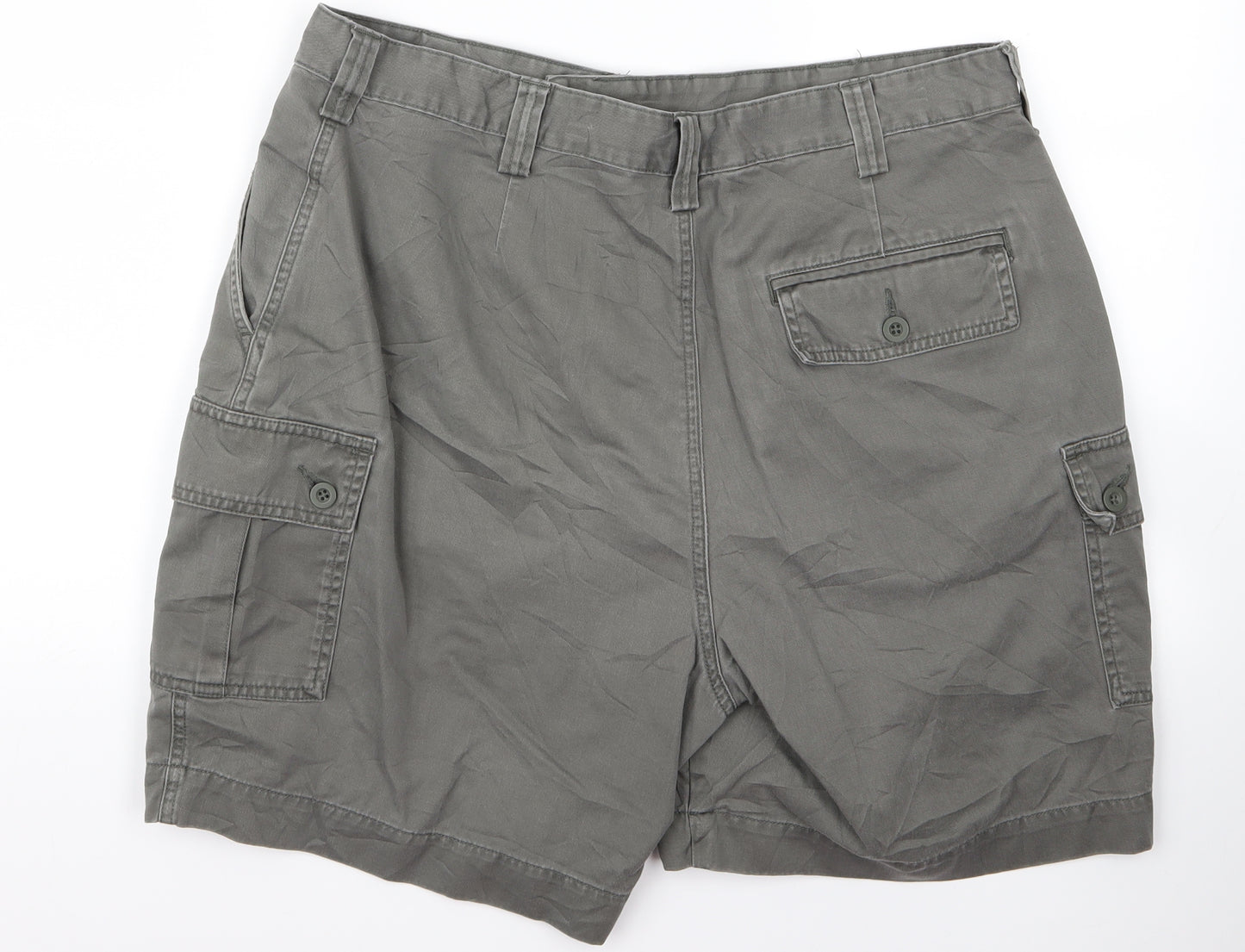 Preworn Mens Green   Cargo Shorts Size 36