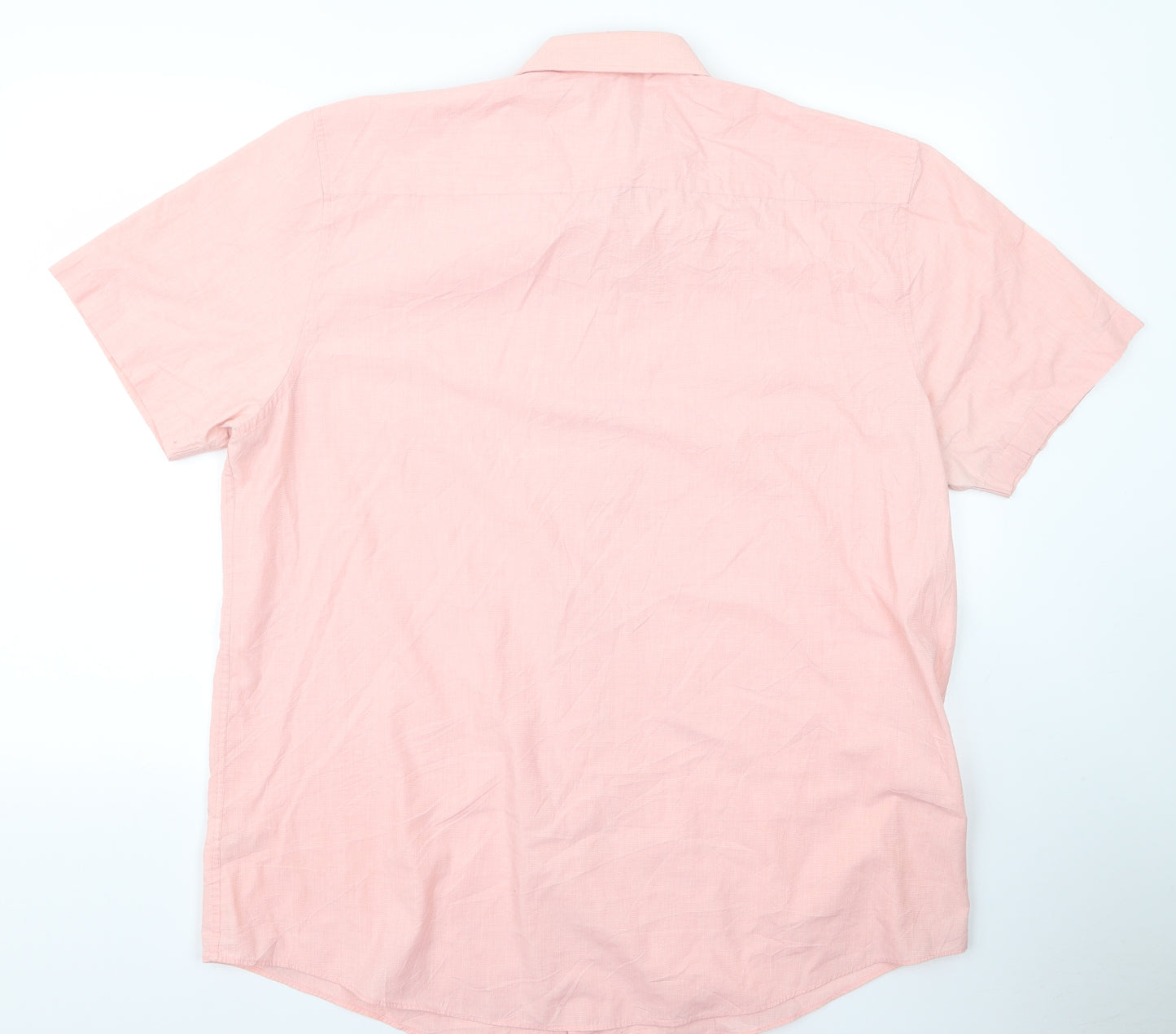 TU Mens Pink    Button-Up Size 17