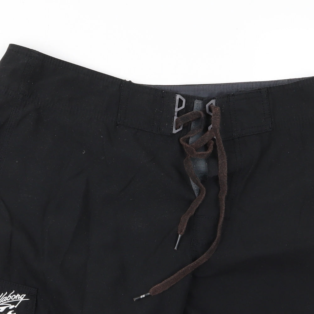 Preworn Womens Black  Ramie Bermuda Shorts Size M