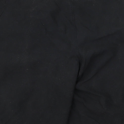 Preworn Womens Black  Ramie Bermuda Shorts Size M