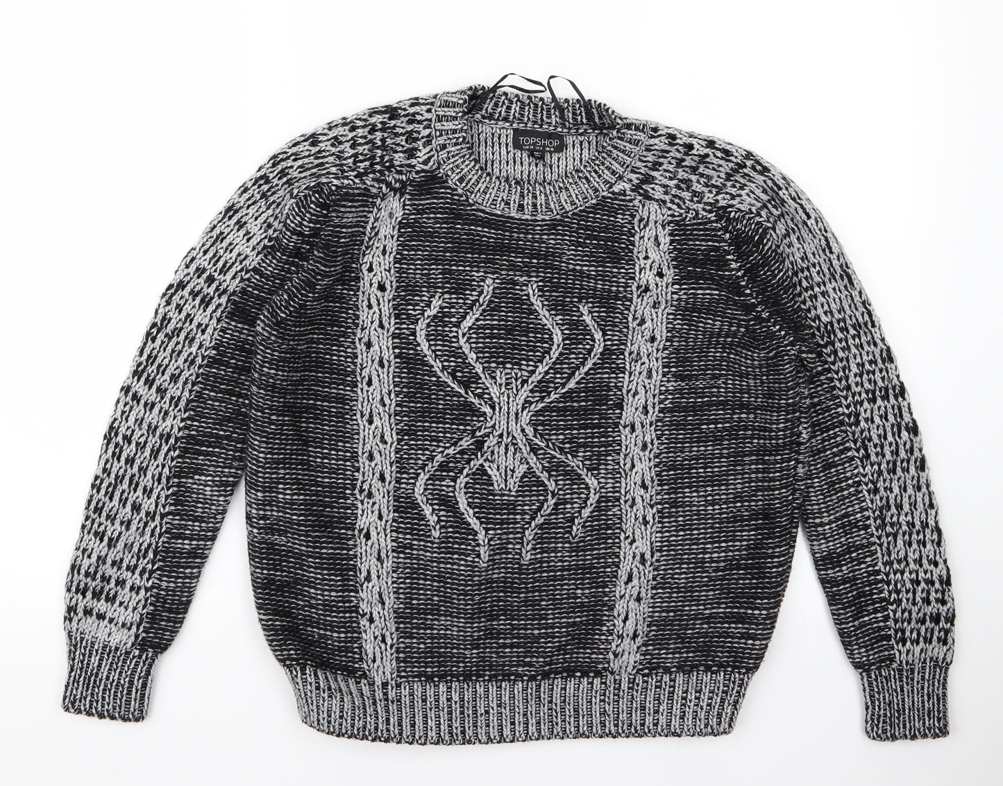 Topshop Womens Grey   Pullover Jumper Size 10  - v