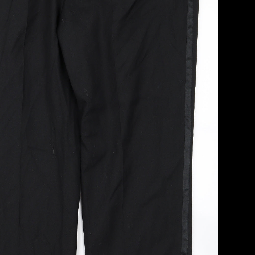 Preworn Womens Black   Trousers  Size 40 L21 in