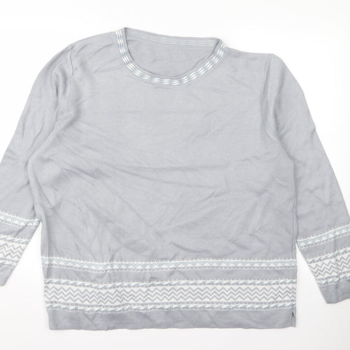 Preworn Womens Grey   Pullover Jumper Size 20