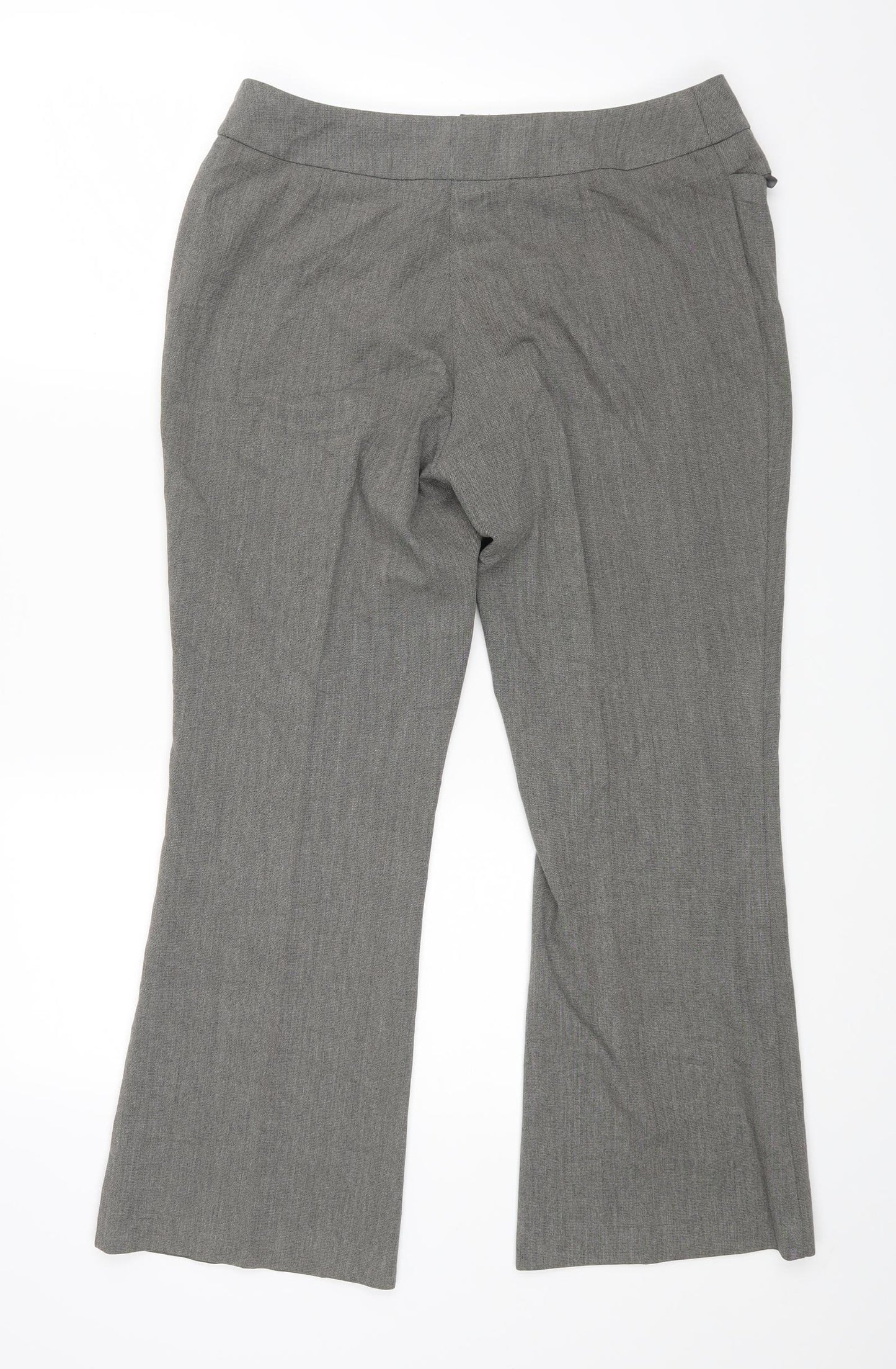 M&S Womens Grey   Dress Pants Trousers Size 14 L26 in