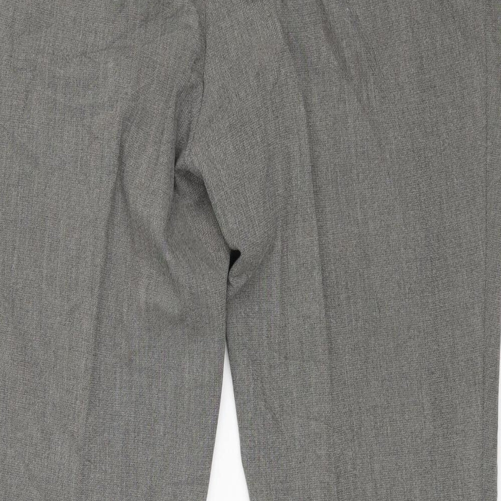 M&S Womens Grey   Dress Pants Trousers Size 14 L26 in