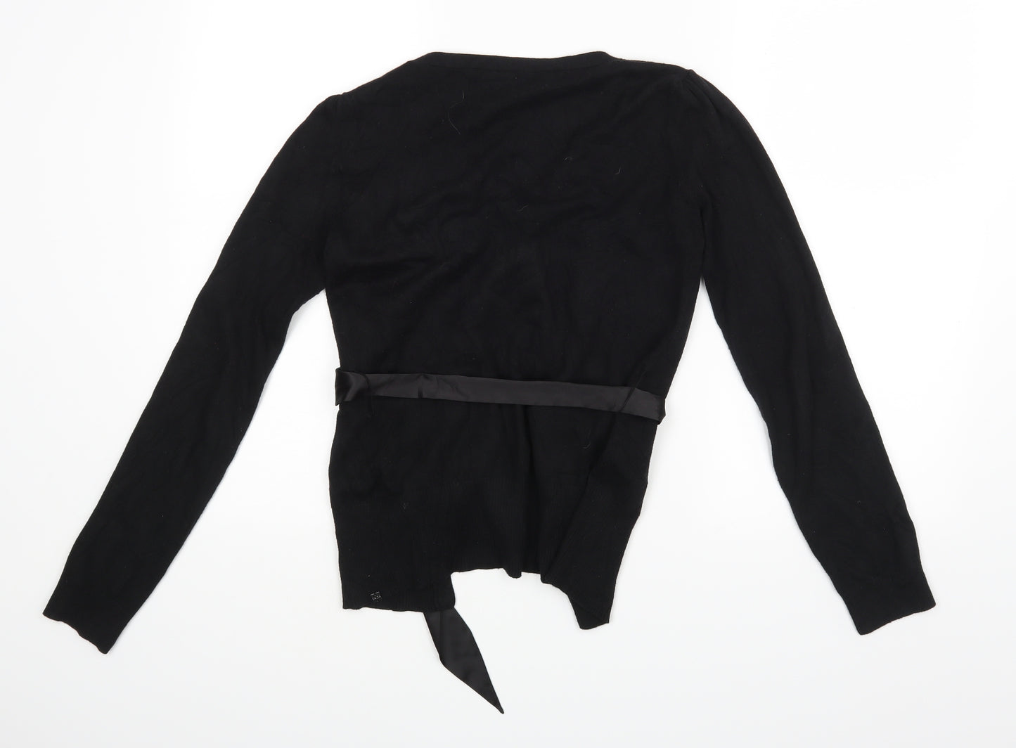 Savidqa Womens Black   Cardigan Jumper Size 12