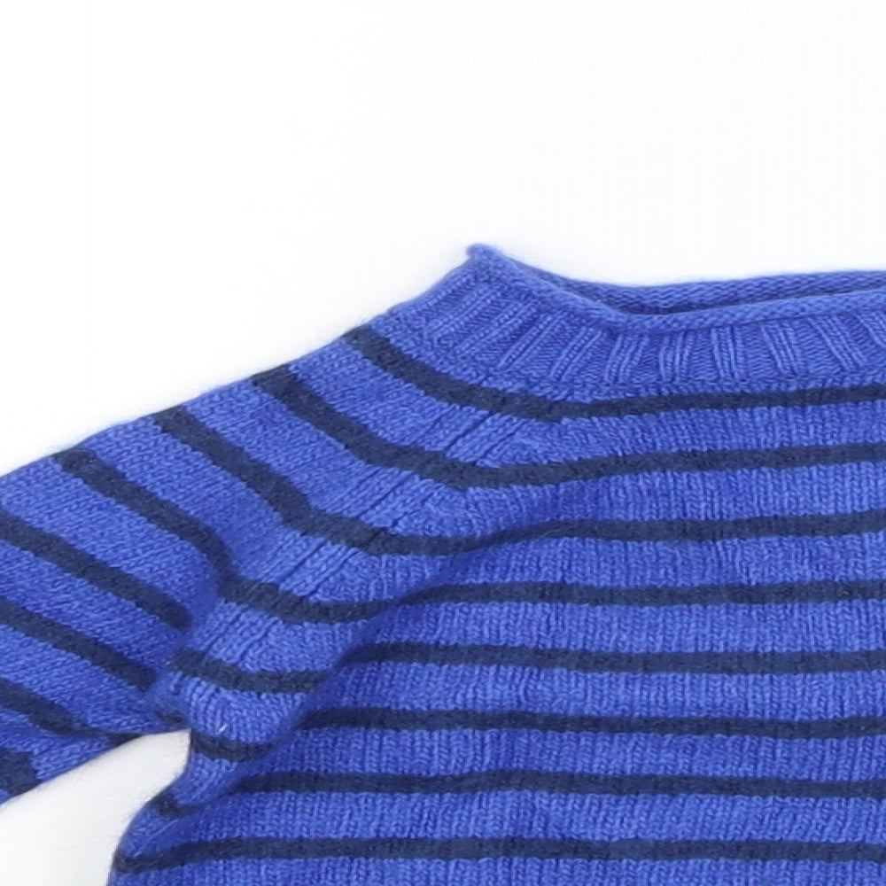 John Lewis Boys Blue Striped  Pullover Jumper Size 18-24 Months