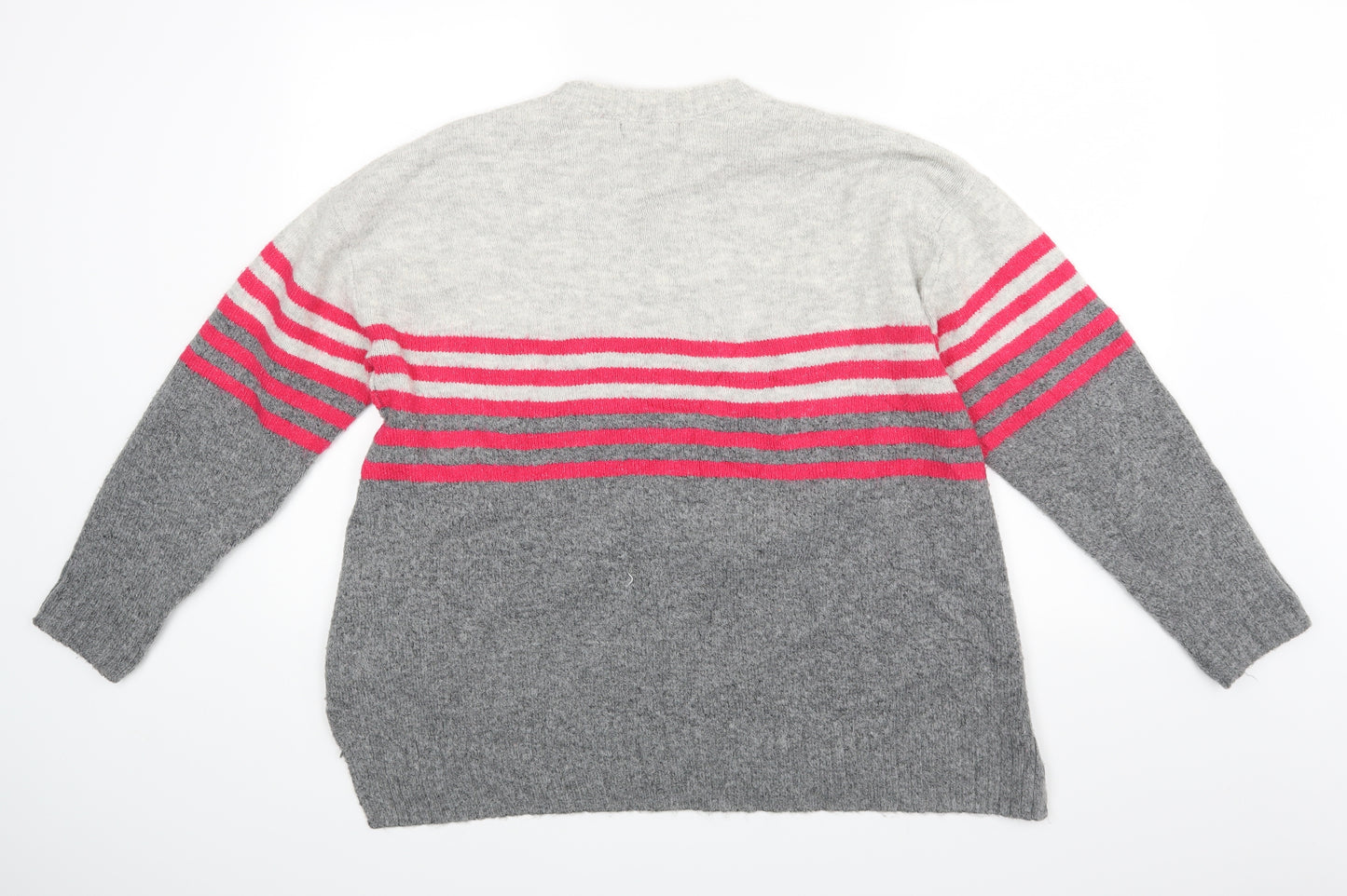 M&S Womens Grey   Pullover Jumper Size L
