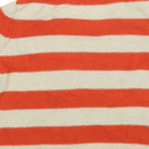 NEXT Womens Orange Striped  Pullover Jumper Size 10