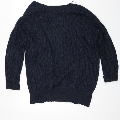 Topshop Womens Blue   Wrap Jumper Size 12