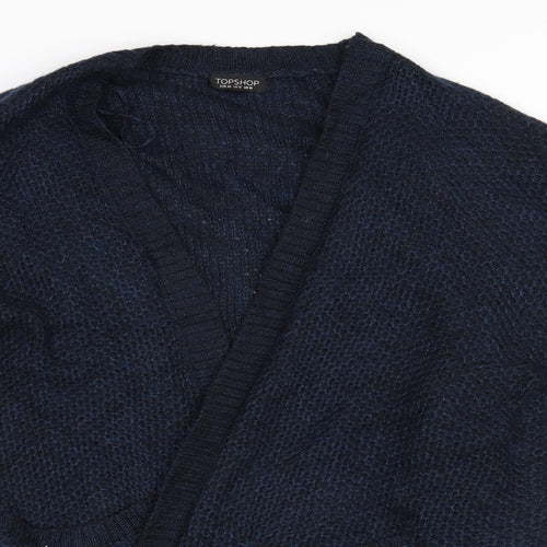 Topshop Womens Blue   Wrap Jumper Size 12