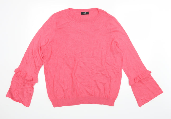 Wallis Womens Pink   Pullover Jumper Size 16