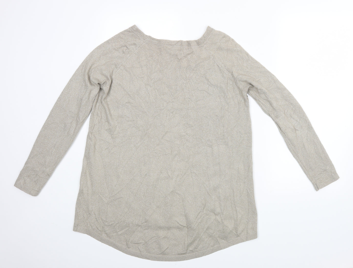 Finery Womens Beige   Basic Blouse Size L