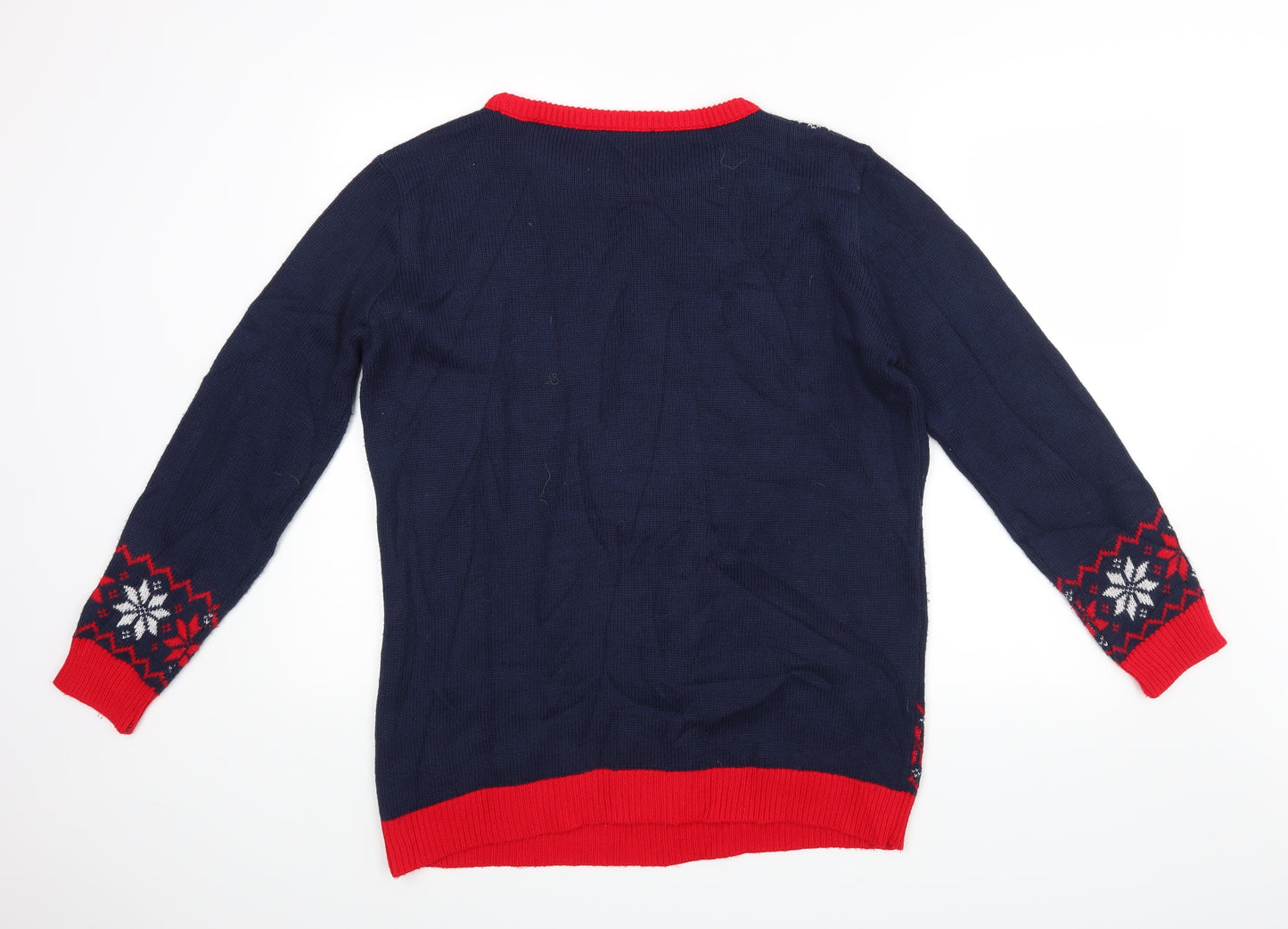 Blooming Marvellous Womens Blue   Pullover Jumper Size M  - Christmas Jumper
