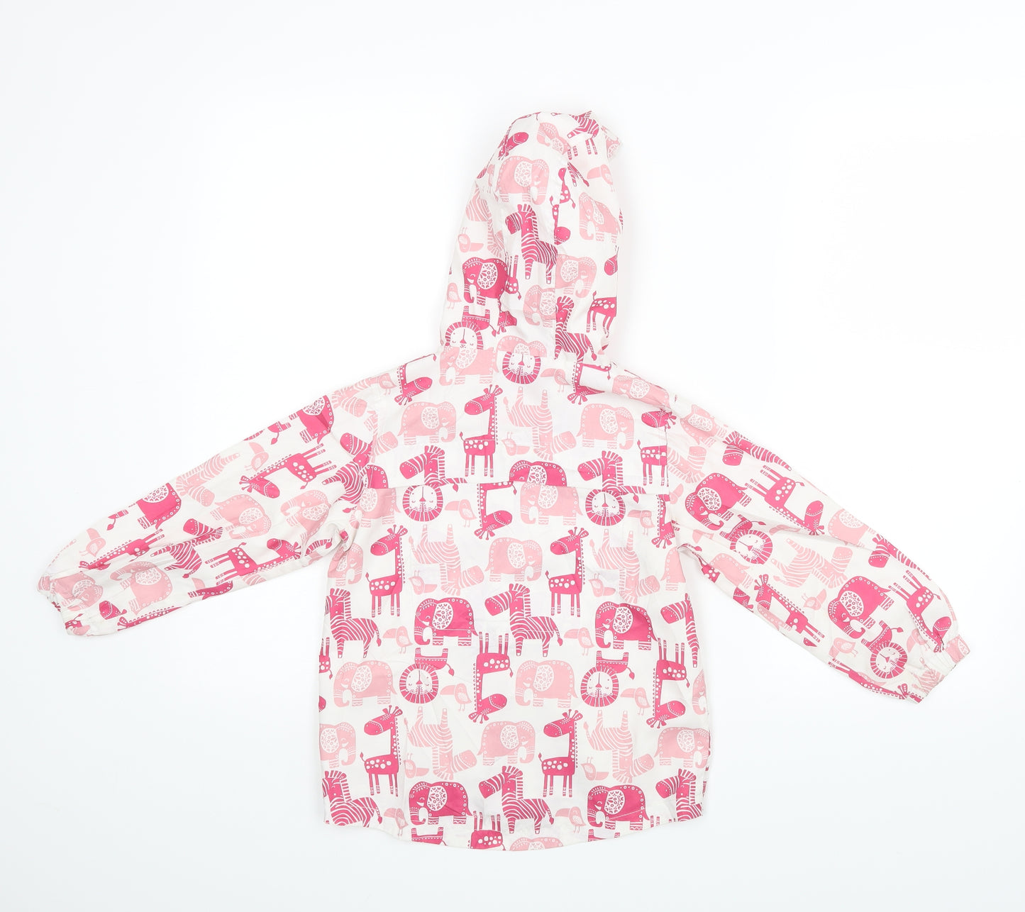 TU Girls Pink Animal Print  Jacket Coat Size 3-4 Years