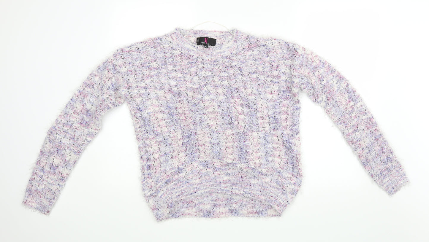 Simon Jeffery Womens Purple   Pullover Jumper Size M