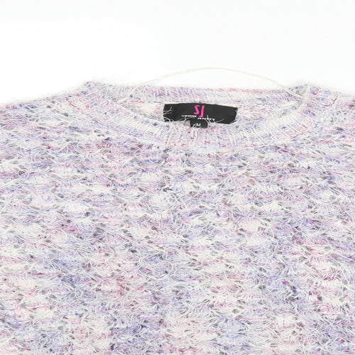 Simon Jeffery Womens Purple   Pullover Jumper Size M
