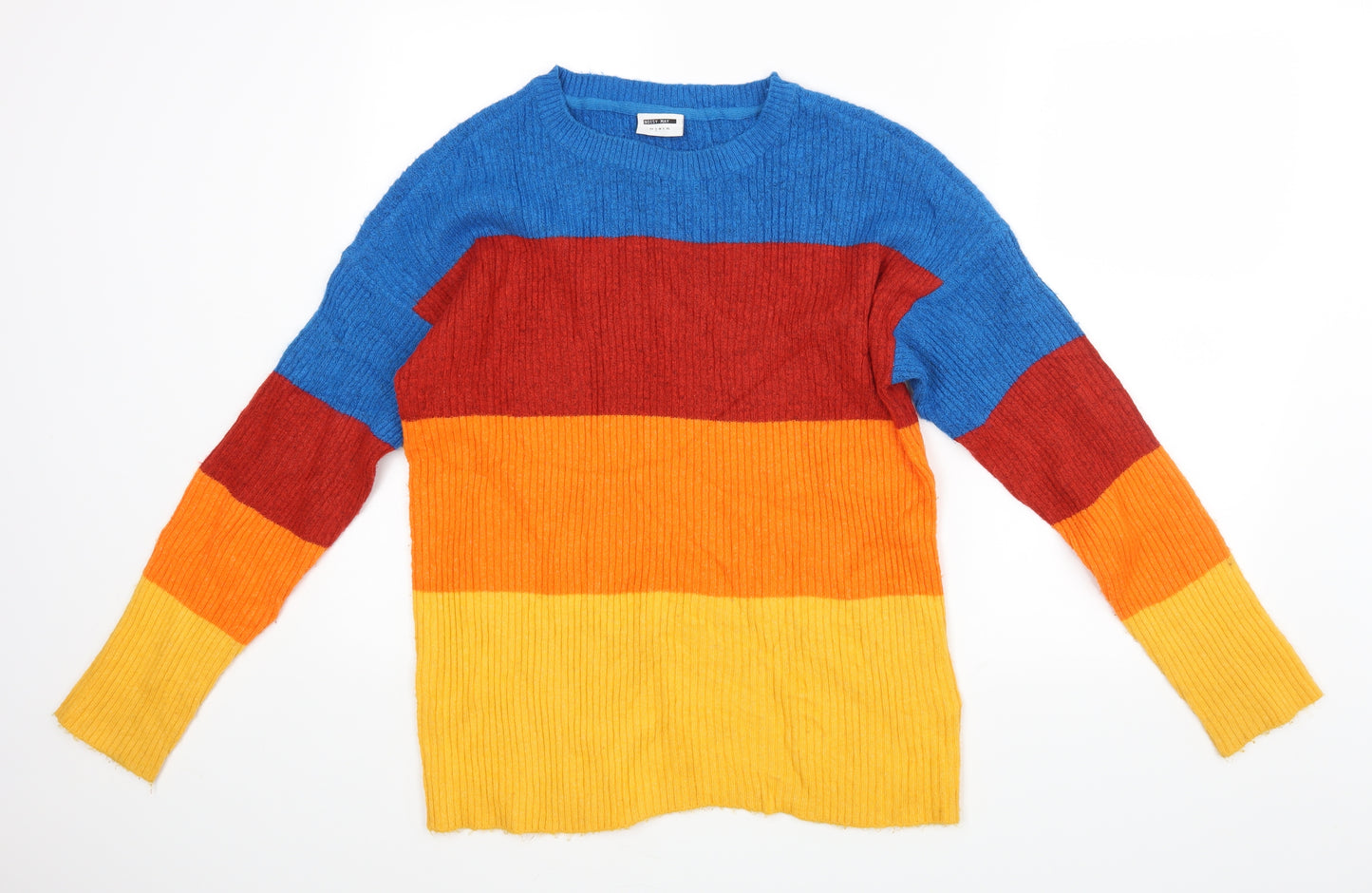 Noisy may Mens Multicoloured Striped  Pullover Jumper Size S