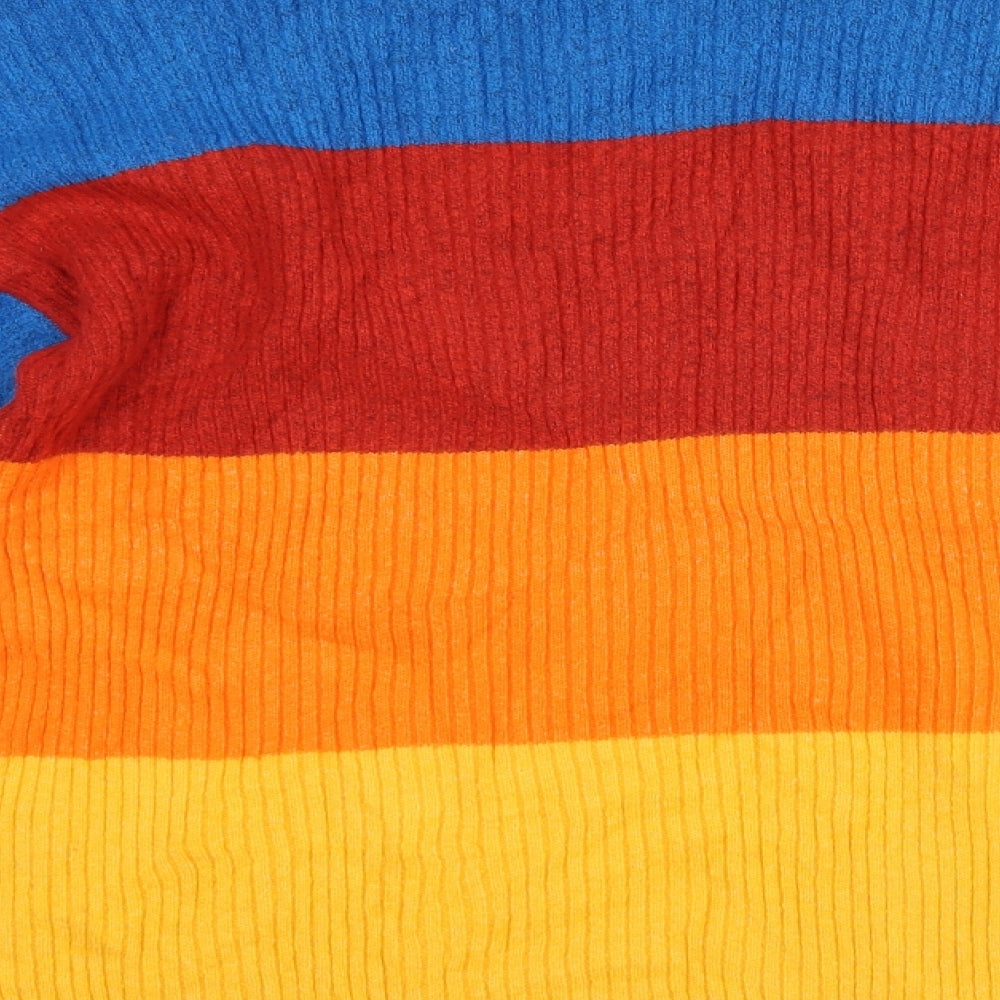 Noisy may Mens Multicoloured Striped  Pullover Jumper Size S