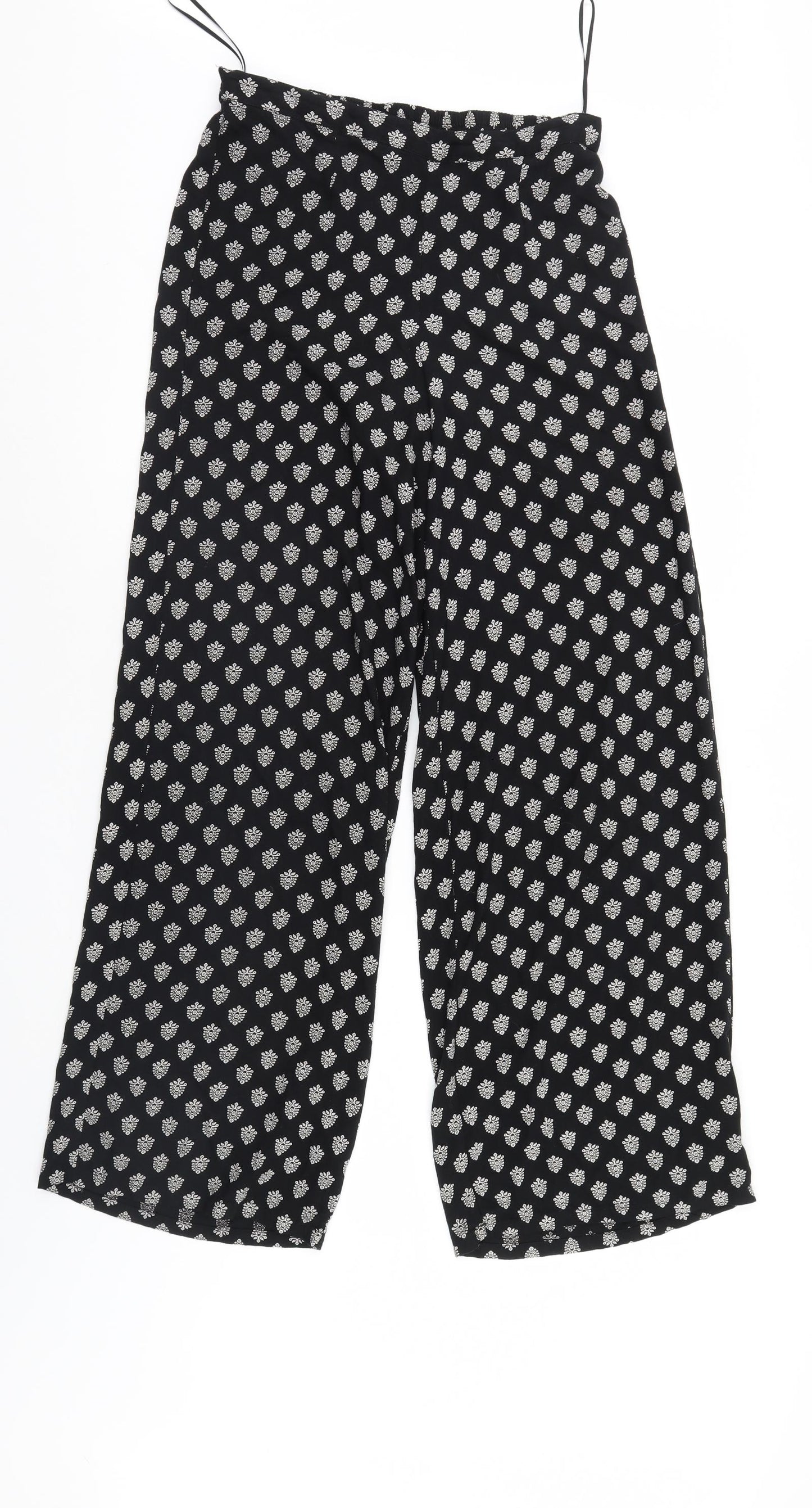 Miss Selfridge Womens Black Polka Dot  Trousers  Size 6 L29 in
