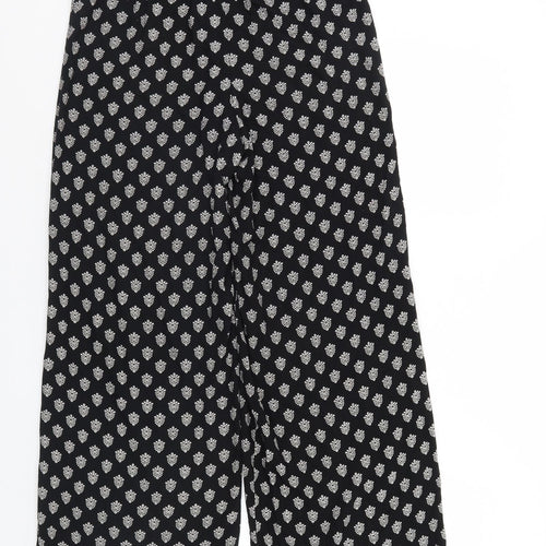 Miss Selfridge Womens Black Polka Dot  Trousers  Size 6 L29 in