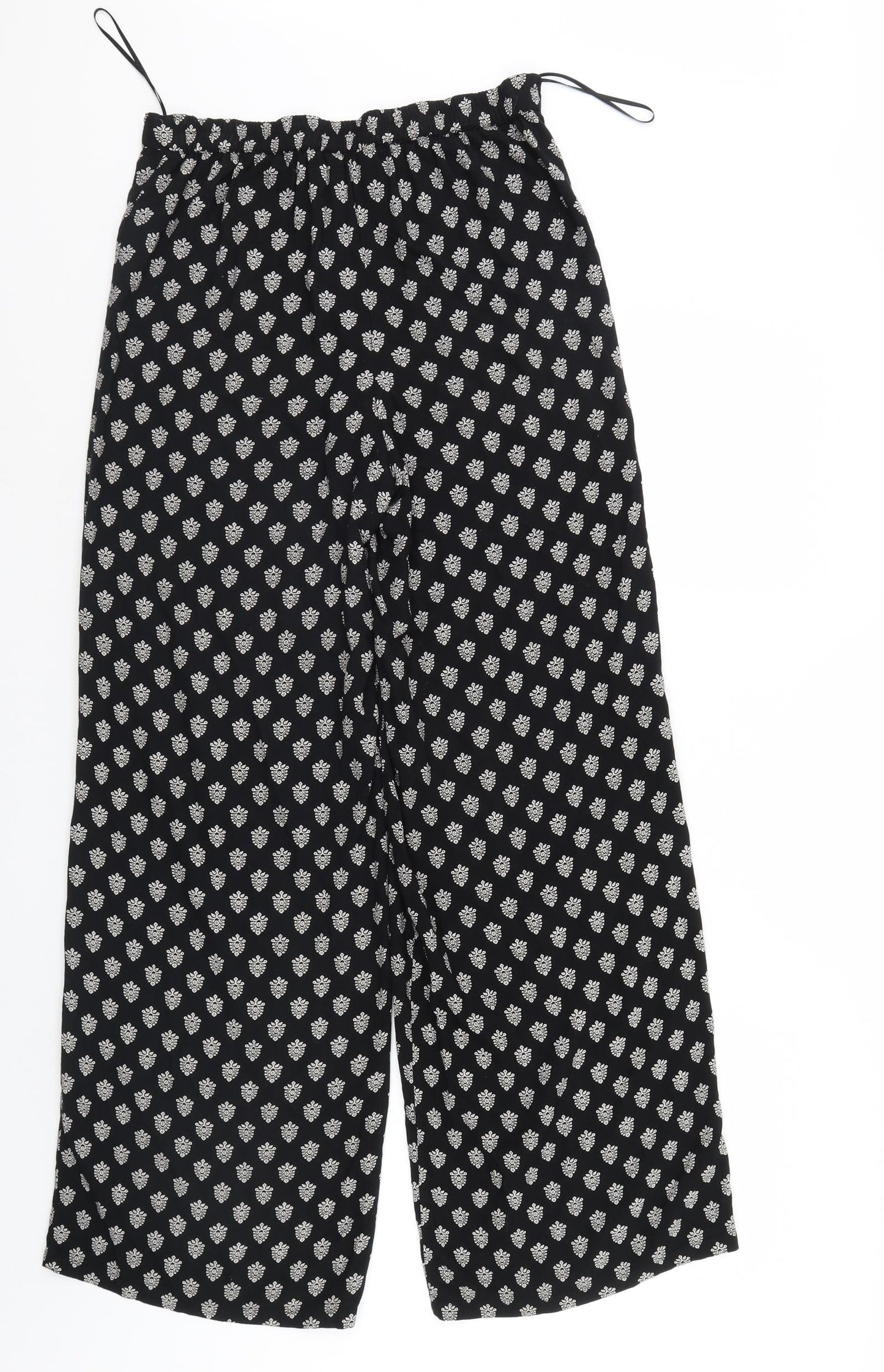 Miss Selfridge Womens Black Polka Dot  Trousers  Size 6 L29 in
