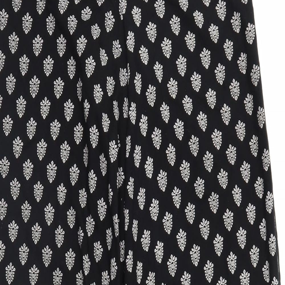 Miss Selfridge Womens Black Polka Dot  Trousers  Size 6 L29 in