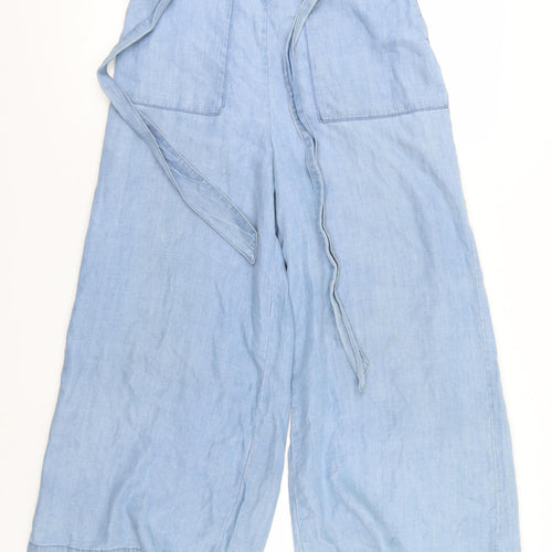 Denim & Co. Womens Blue  Denim Trousers  Size 4 L26 in