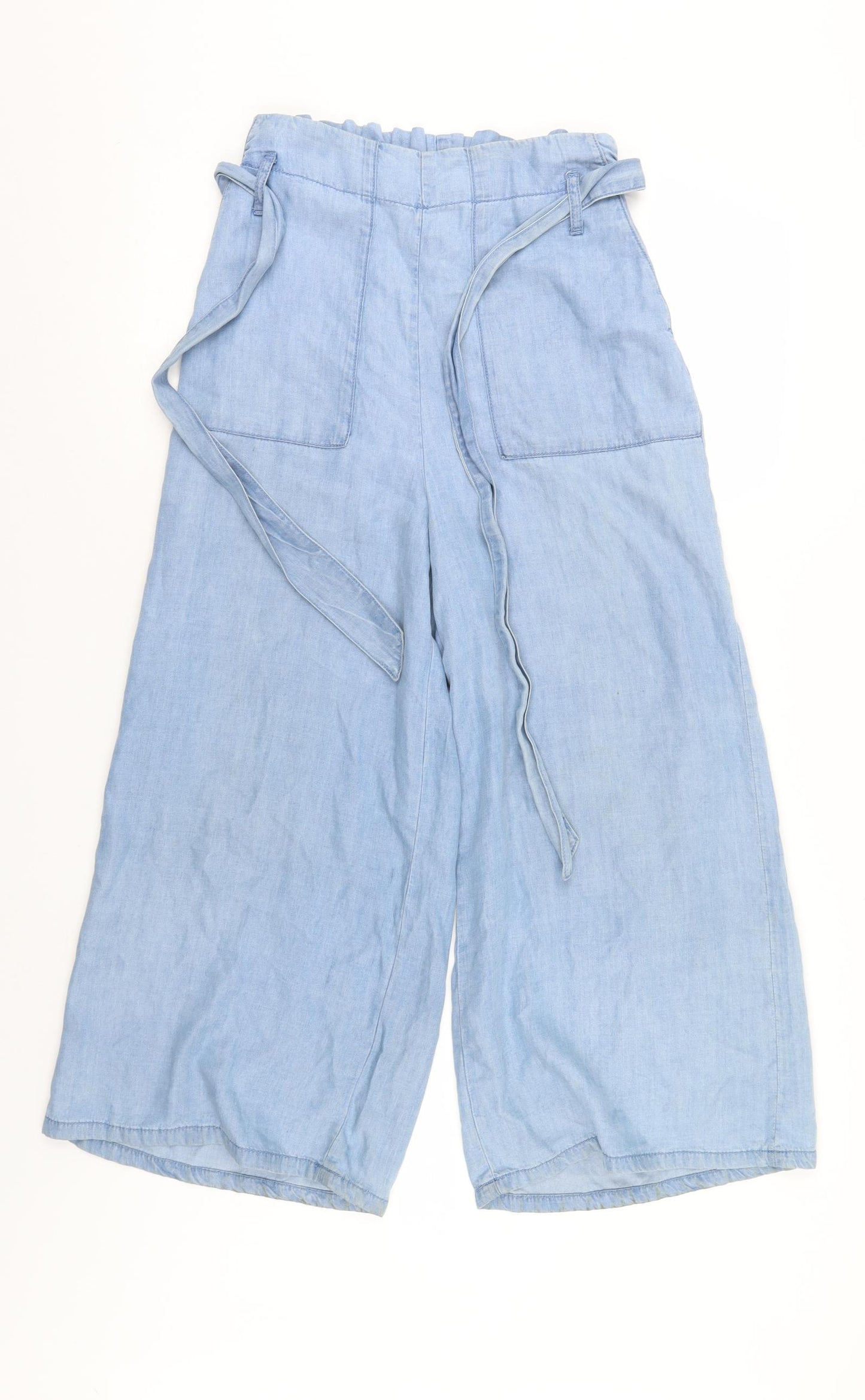 Denim & Co. Womens Blue  Denim Trousers  Size 4 L26 in