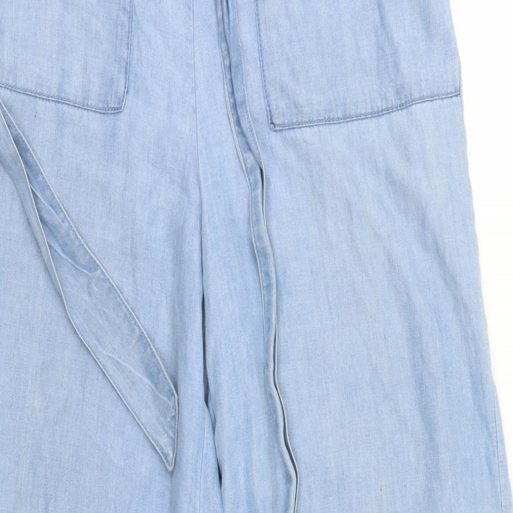 Denim & Co. Womens Blue  Denim Trousers  Size 4 L26 in