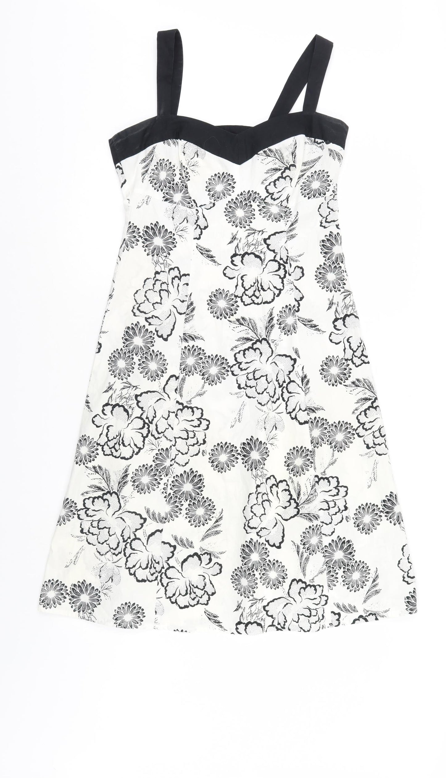 NEXT Womens White Floral  Tank Dress  Size 10