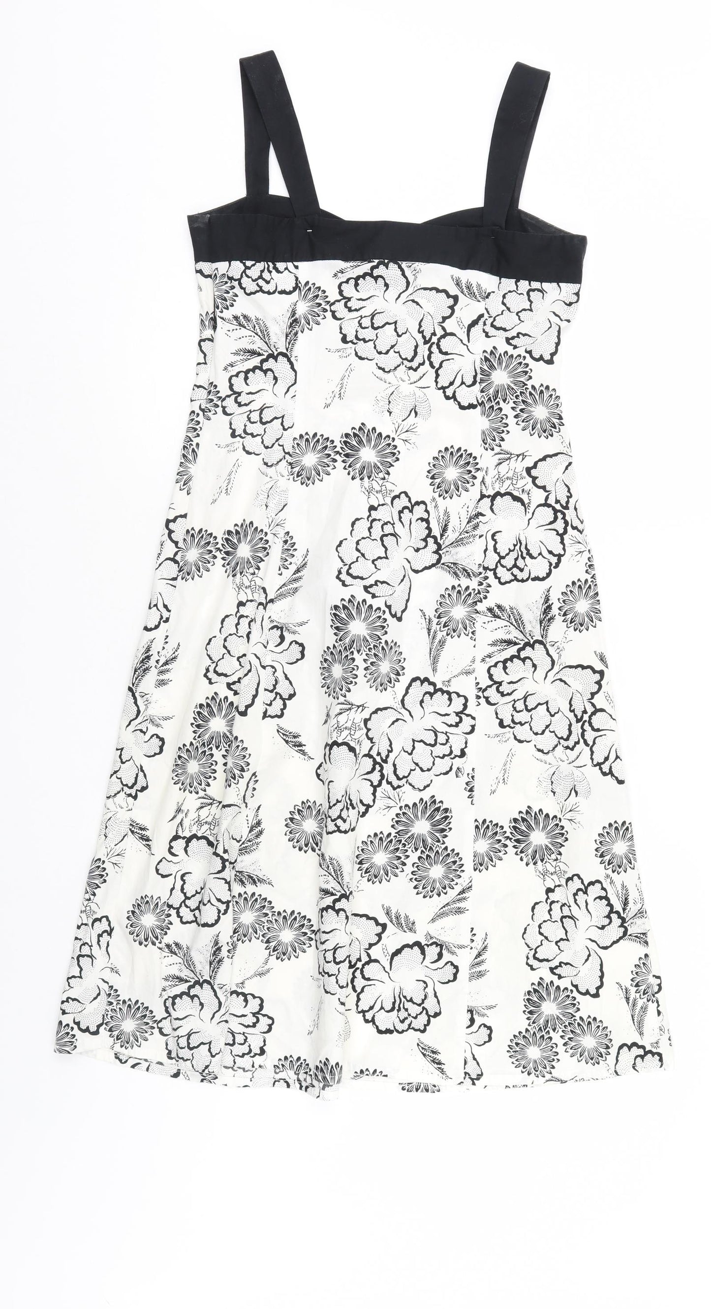 NEXT Womens White Floral  Tank Dress  Size 10