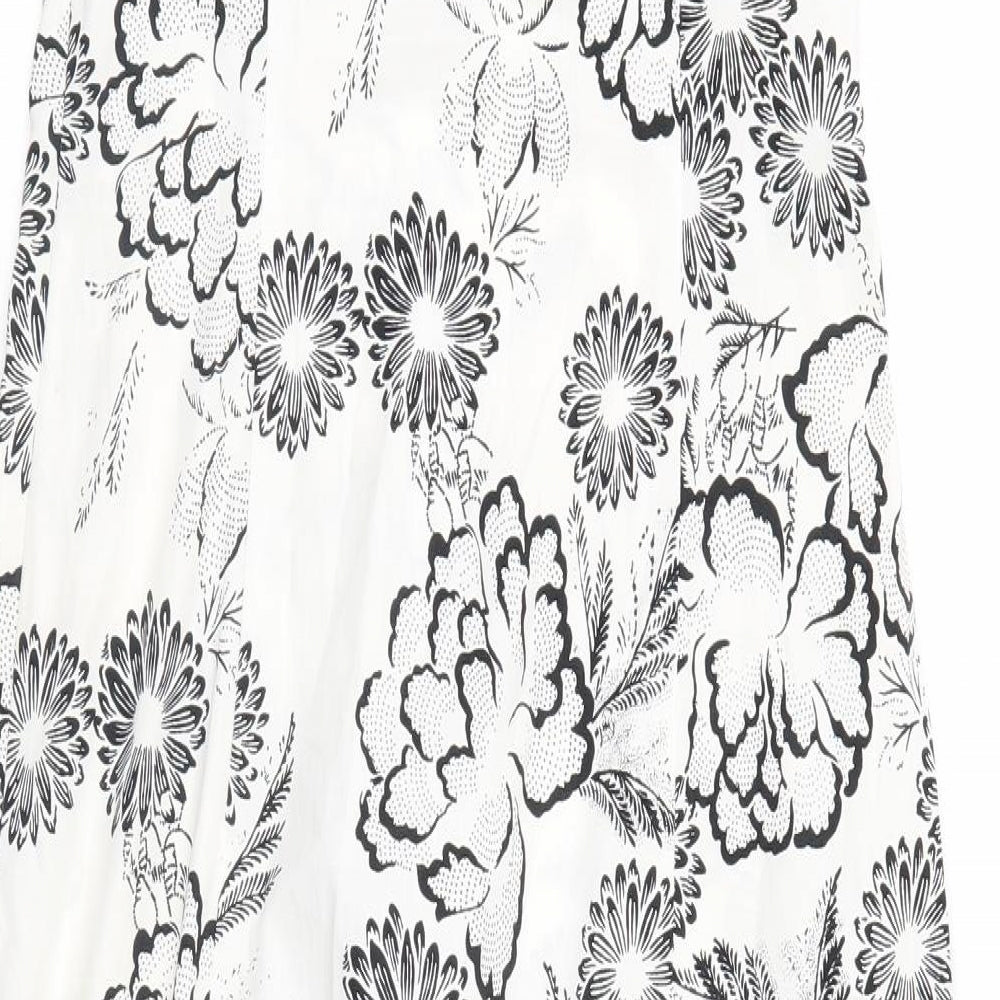 NEXT Womens White Floral  Tank Dress  Size 10
