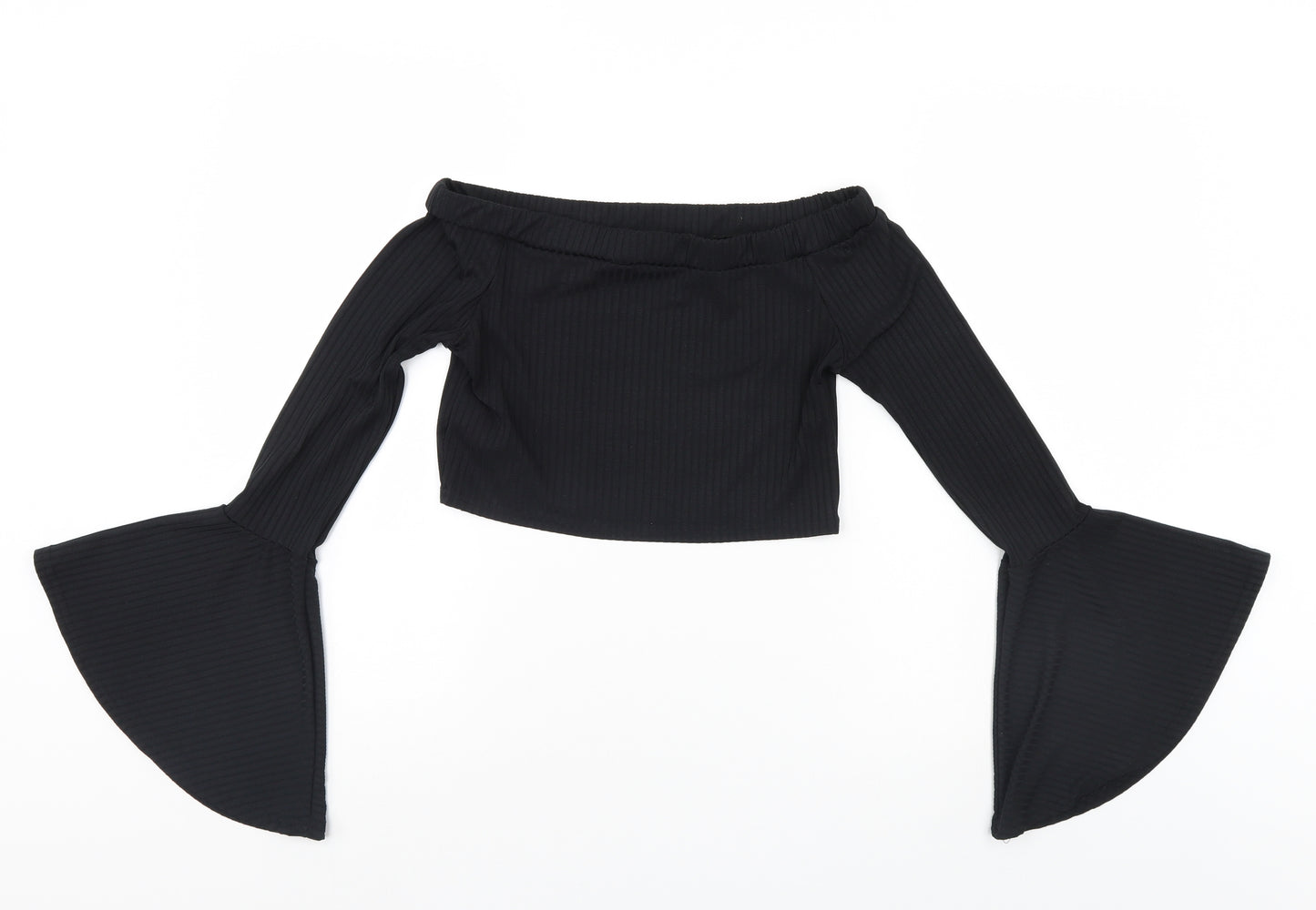 Missguided Womens Black   Pullover Jumper Size 8  - crop top