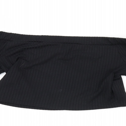 Missguided Womens Black   Pullover Jumper Size 8  - crop top