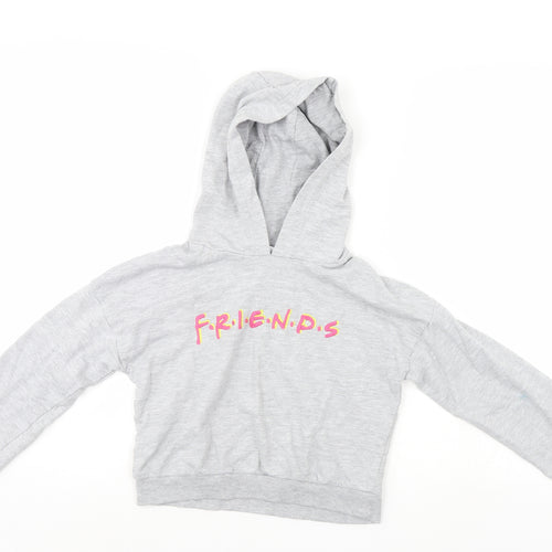 Friends Girls Grey   Pullover Hoodie Size 9-10 Years