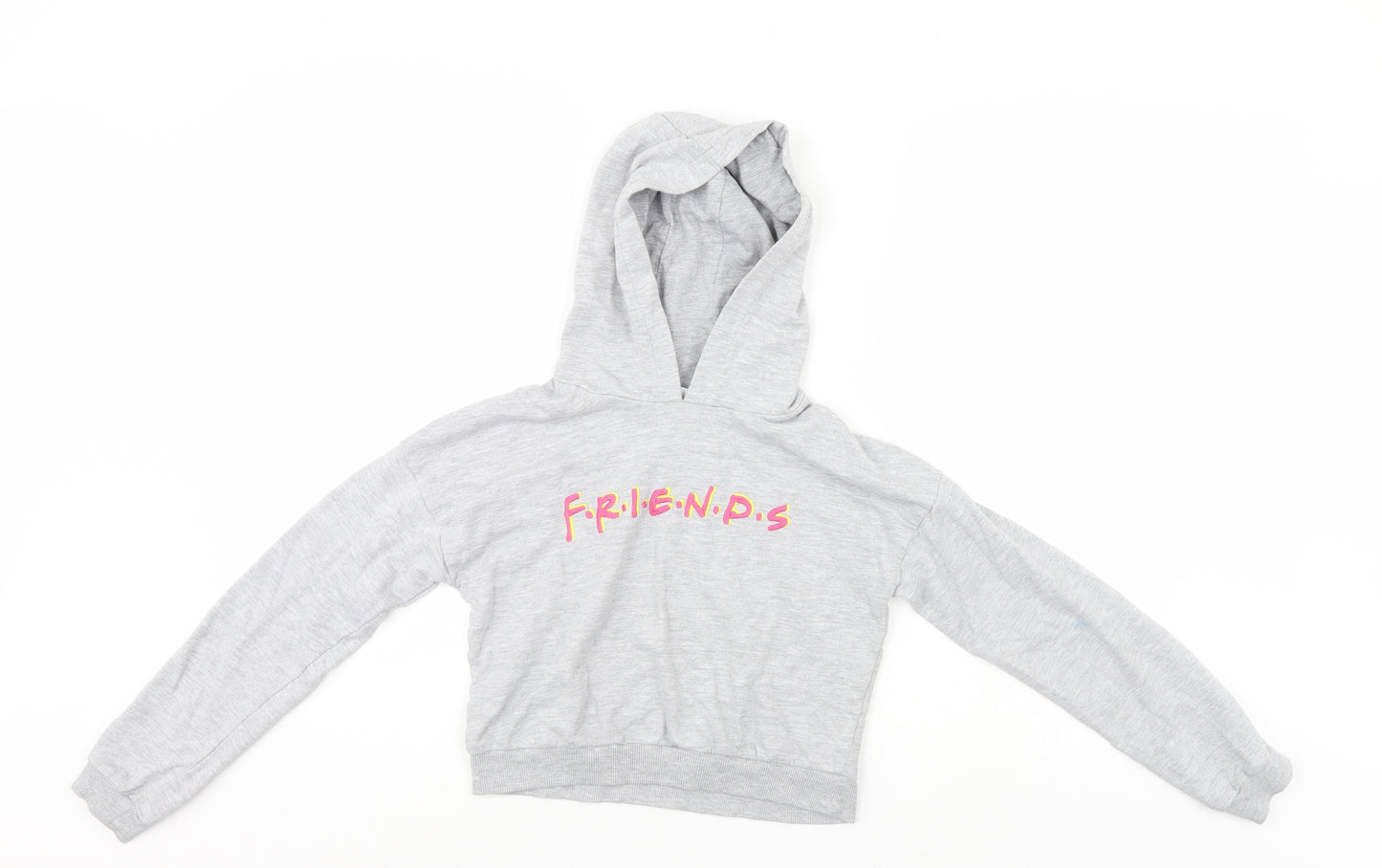 Friends Girls Grey   Pullover Hoodie Size 9-10 Years